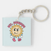 Hey, Sunshine - Zomervibes Sleutelhanger (Achterkant)