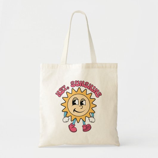 Hey, Sunshine - Zomervibes Tote Bag (Voorkant)