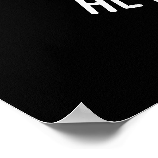 Hey Swee-Tea Funny Sweet Tea Pun Dark BG Poster (Hoek)