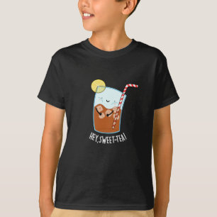 Hey Swee-Tea Funny Sweet Tea Pun Dark BG T-shirt