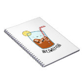 Hey Swee-Tea Grappige Zoete Thee Woordspeling  Notitieboek (Rechterzijde)