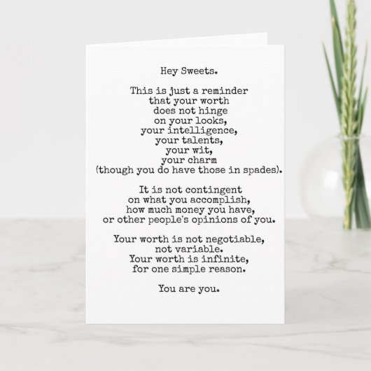 Hey Sweets Wenskaart Kaart (Voorkant)