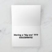 "HEY SWINGER" GROTE BIRTHDAAGSKAART KAART (Binnen)