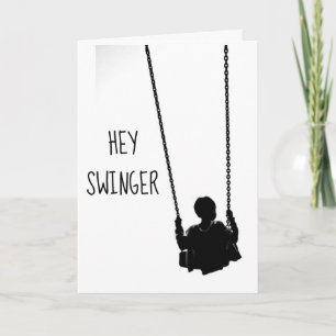 HEY ***SWINGER*** HAPPY **40th** VERJAARDAG Kaart