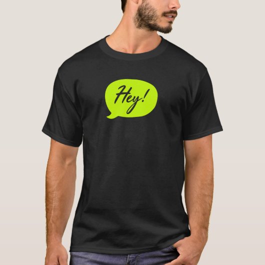 hey - t-shirt groen ontwerp (Voorkant)