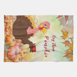 “Hey There Pumkin” Keukenhanddoek