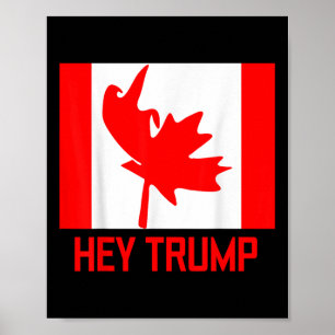 Hey Trump Canada Canadezen voor Trump Funny Design Poster