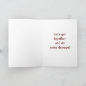 HEY TWIN-HET IS JE VERJAARDAG (LATEN WE WINKELEN) KAART (Binnen)