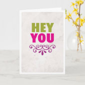 Hey u beste de liefdekaart van de kaart (Gele Bloem)