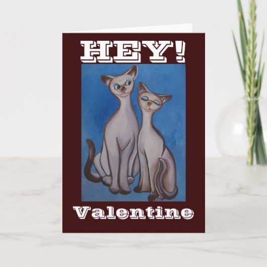 Hey Valentijn! Feestdagen Kaart (Voorkant)
