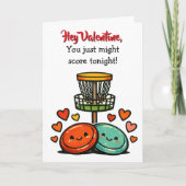 Hey Valentine, You just might Score | Flirty Kaart (Voorkant)