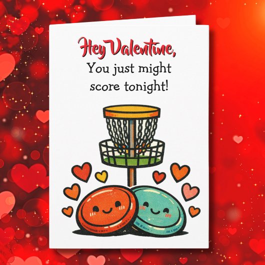 Hey Valentine, You just might Score | Flirty Kaart
