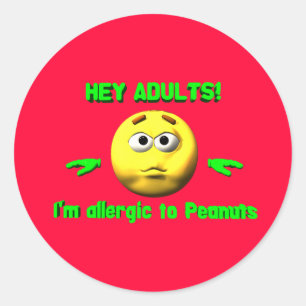 Hey Volwassenen - Peanut Allergy Stickers