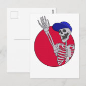 Hey Vrienden Cool en Grappig Skelet Briefkaart (Voorkant / Achterkant)