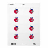 Hey Vrienden Cool en Grappig Skelet Etiket (Full Sheet)