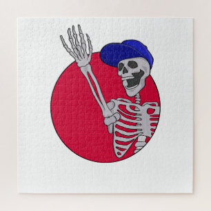 Hey Vrienden Cool en Grappig Skelet Legpuzzel