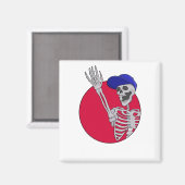 Hey Vrienden Cool en Grappig Skelet Magneet (Voorkant / Achterkant)