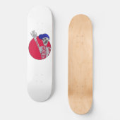 Hey Vrienden Cool en Grappig Skelet Persoonlijk Skateboard (Voorkant)
