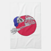 Hey Vrienden Cool en Grappig Skelet Theedoek (Verticaal)