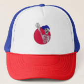 Hey Vrienden Cool en Grappig Skelet Trucker Pet (Voorkant)