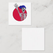 Hey Vrienden Cool en Grappig Skelet Vierkante Visitekaartje (Voorkant / Achterkant)