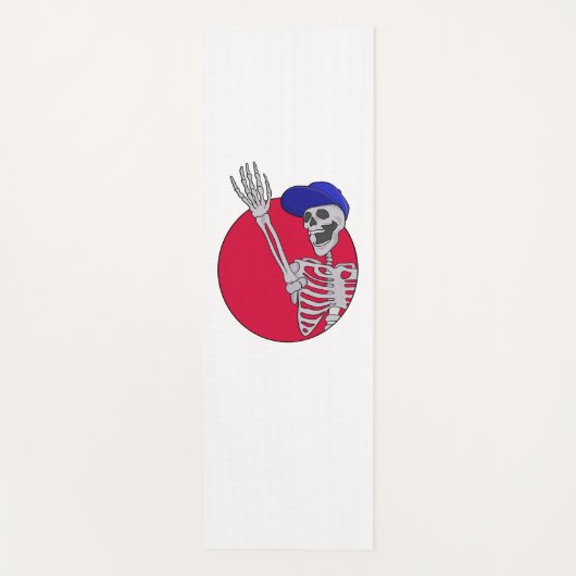 Hey Vrienden Cool en Grappig Skelet Yogamat (Voorkant)