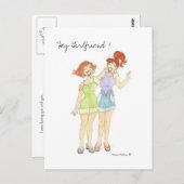 Hey Vriendin Briefkaart (Voorkant / Achterkant)