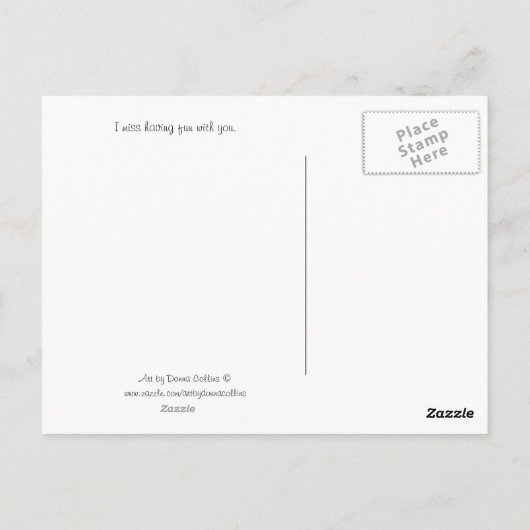 Hey Vriendin Briefkaart (Achterkant)