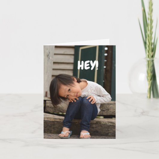 HEY, VRIENDSCHAP KAART (Voorkant)