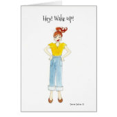Hey Wake up Wenskaart (Voorkant)