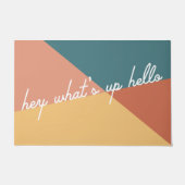Hey Whatsup Hallo Welkom Mat (Voorkant)