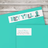 Hey Y - Texas Wraparound Address Label