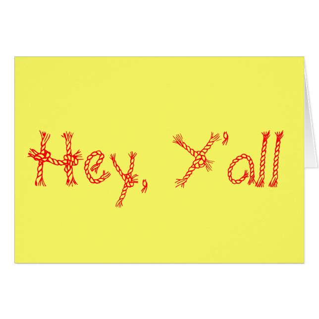 Hey, Y'all (Voorkant Horizontaal)