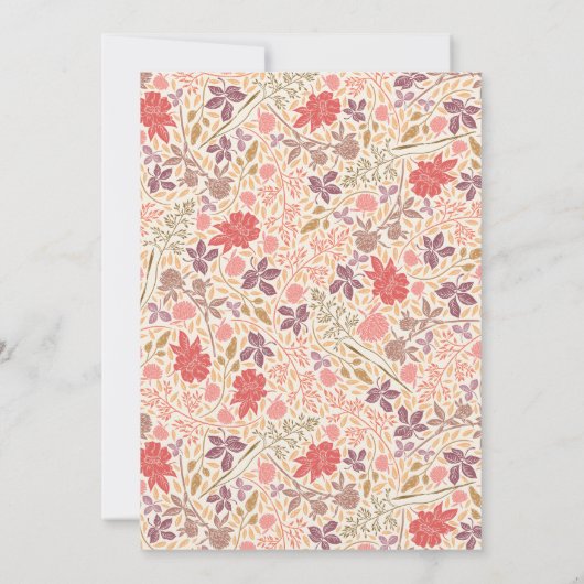 Hey Y'all Cowboy Boot & Bouquet Girl Baby shower Kaart (Achterkant)