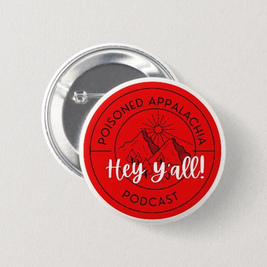 Hey Y'all-knop Ronde Button 5,7 Cm (Voorkant /achterkant)