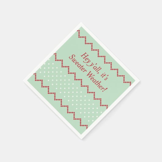 Hey Y'all Sweater Weer Servetten (Hoek)