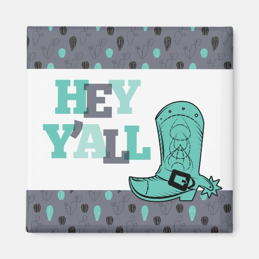 Hey Y'All - Texas Magneet (Voorkant)