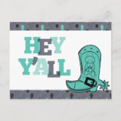 Hey Y'All - Texas Moving Aankondigingskaart (Voorkant)