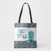 Hey Y'All - Texas Tote Bag (Voorkant)