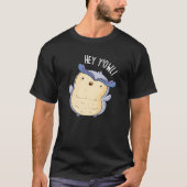 Hey Y'Owl Grappige Uil Pun Dark BG T-shirt (Voorkant)