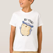 Hey Y'Owl Grappige Uil Pun T-shirt (Voorkant)