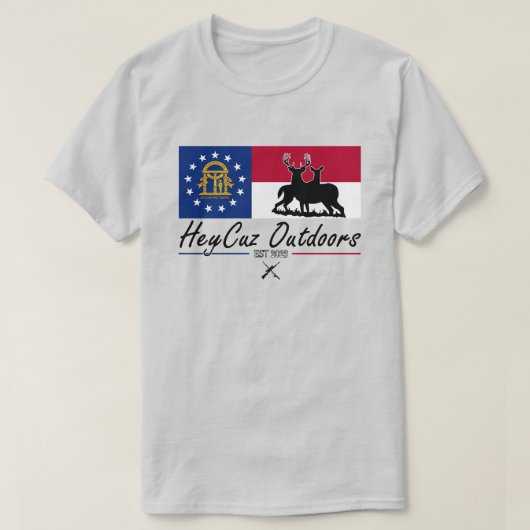 HeyCuz Buitenshuis Georgië T-shirt (Design voorkant)