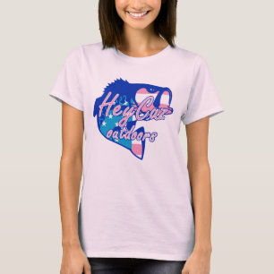 HeyCuz Buitenshuis Logo Roze versie T-shirt