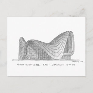 Heydar Aliyev Center, Baku, Azerbeidzjan Briefkaart