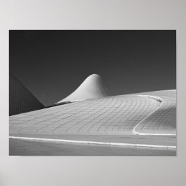 Heydar Aliyev Center in Bakoe Azerbeidzjan poster