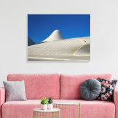 Heydar Aliyev Centrum in Bakoe Canvas Afdruk (Insitu (Woonkamer))