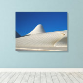 Heydar Aliyev Centrum in Bakoe Canvas Afdruk (Insitu (Houten vloer))