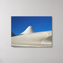 Heydar Aliyev Centrum in Bakoe Canvas Afdruk
