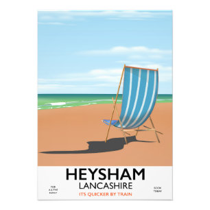Heysham Lancashire  poster trein