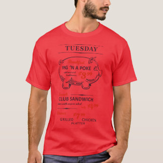 Heyuesday Pig N A Poke cadeau T-shirt